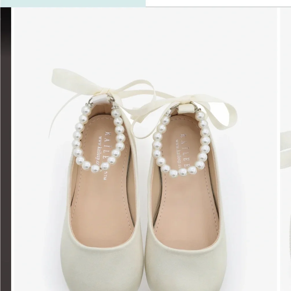 Kailee P, Harper Cream Dress Shoes with Classic Rounded Toe
